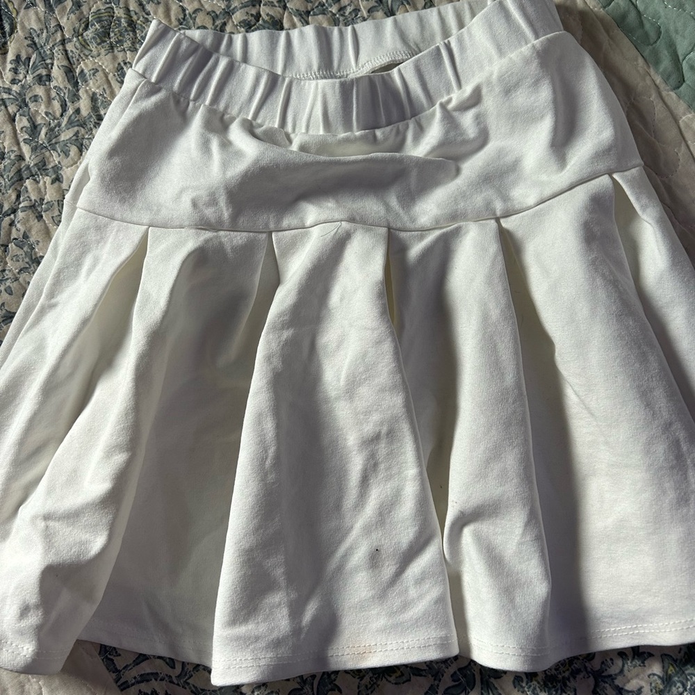 Windsor White Mini Skater Skirt